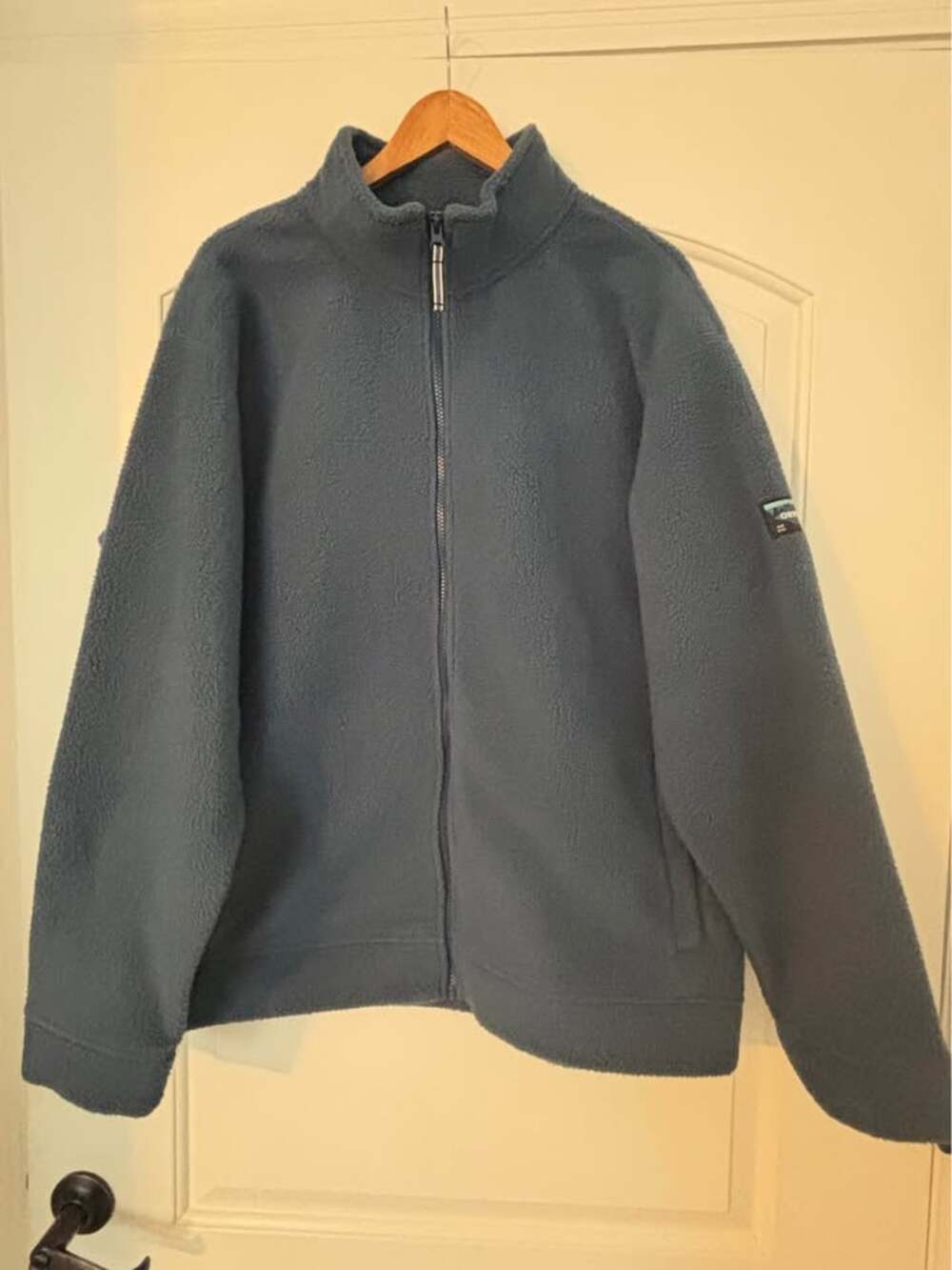 Orvis Classic Collection Men's Heavyweight Fleece Jacket Full Zip Blue Size XL E